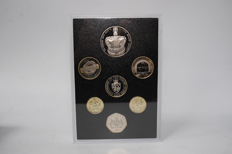 British coins, QEII, Royal Mint, 2013 UK proof coin set commemorative edition, in case of issue with certificate